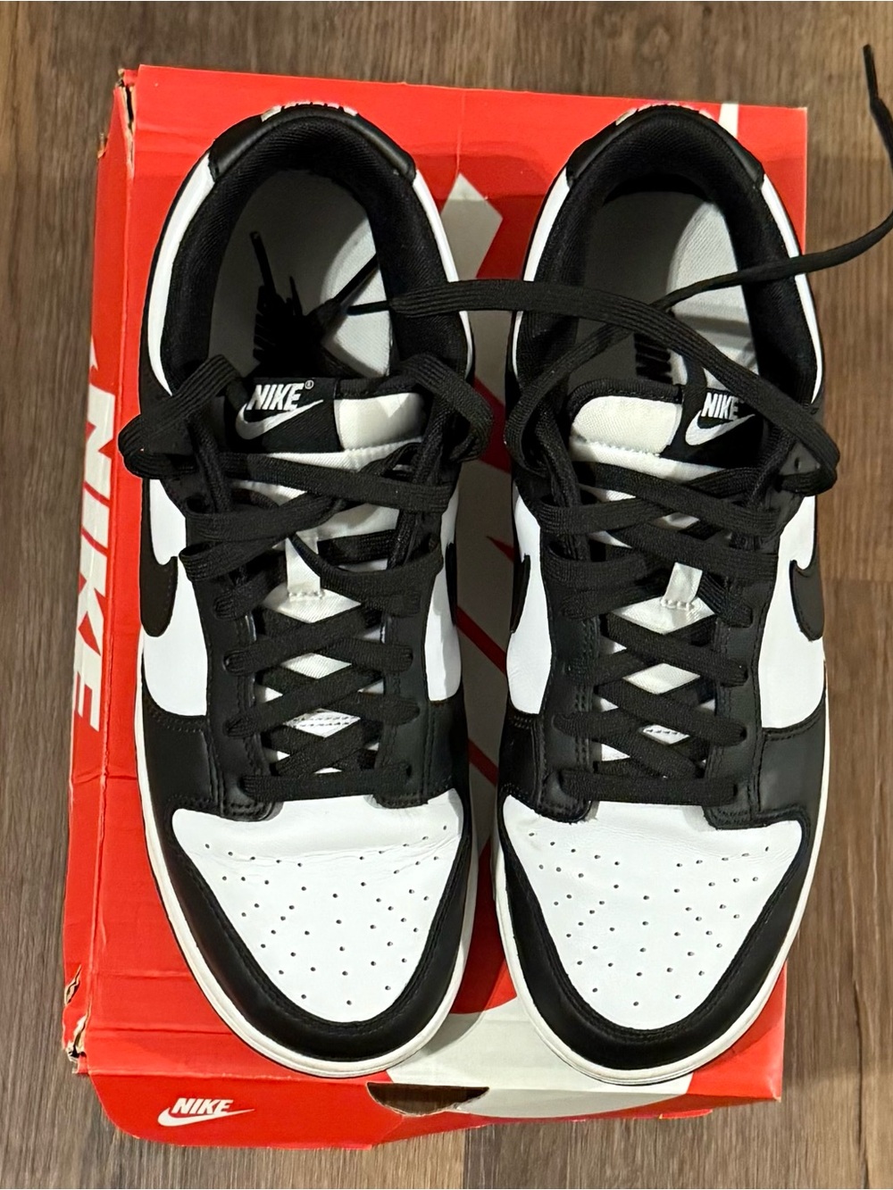 Nike Men's Black/White Dunk Low Sneakers